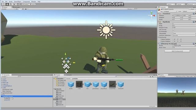 Making Your First Game: Unity 3D Zombie Shooter Platformer - Fireballs смотреть онлайн