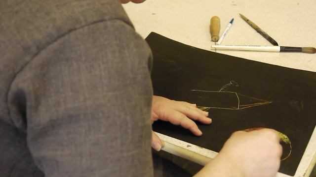 Граттаж. Урок 2 смотреть онлайн