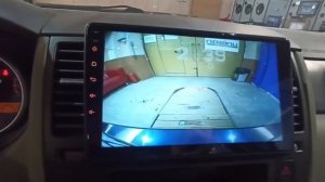 NISSAN TIIDA установка Магнитолы UNISON A400 , Задней Камеры и Парктроников