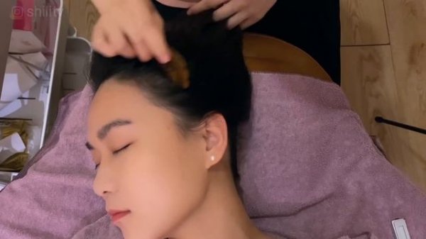 ASMR 중국 야오족 머리 청소