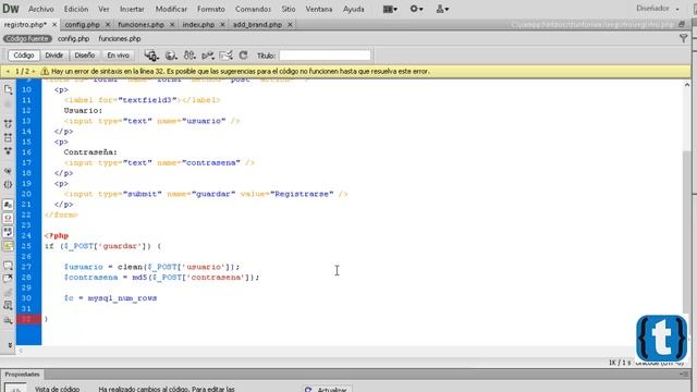 CAP 1 - Creando el Registro de Usuarios | SISTEMA DE USUARIOS PHP MYSQL смотреть онлайн