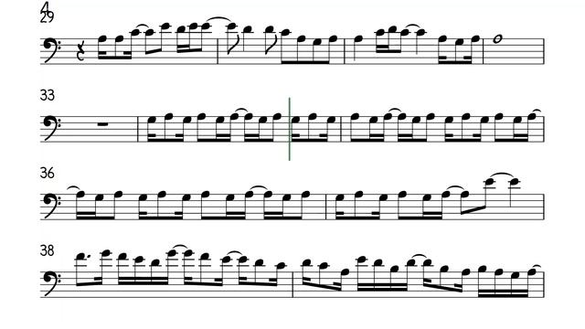 Ain't No Sunshine Cello Trombone Sheet Music Backing Track Play Along Partitura смотреть онлайн