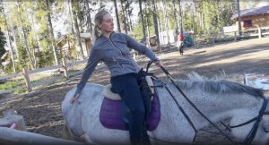 Занятие верховой ездой. Часть 2