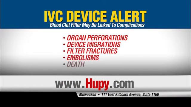 Warning! IVC Device Alert - Contact Hupy and Abraham, S.C. For A Free Consultation смотреть онлайн