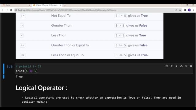 Python Operators Explained: Comparison and Logical Operators смотреть онлайн