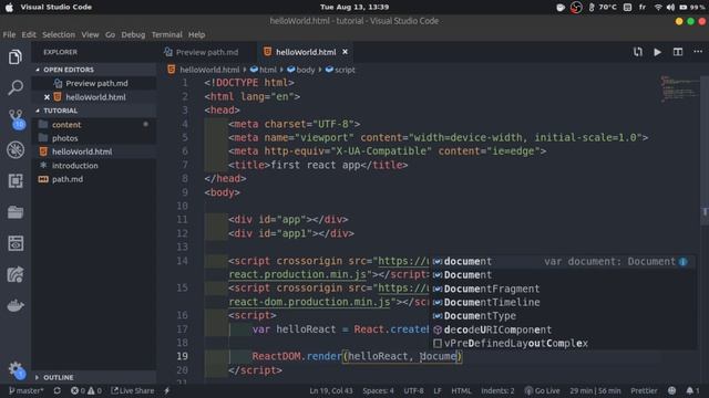 #05 - إنشاء اول تطبيق بإستخدام الـ react.js смотреть онлайн