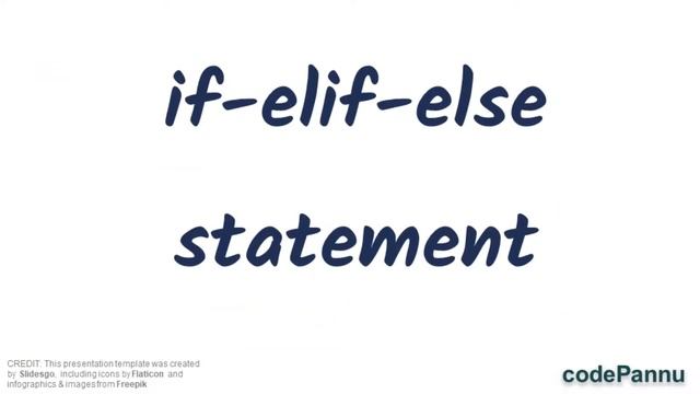 L1 - Wk 6 - V4 - If-elif-else statement | what is 'If-elif-else statement' | Python for students смотреть онлайн