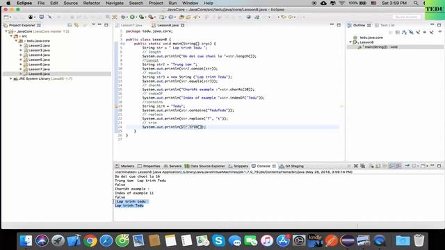 Java căn bản - Bài 8: String trong Java смотреть онлайн