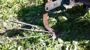 Копаем картошку картофелевыкапывателем для мотоблока