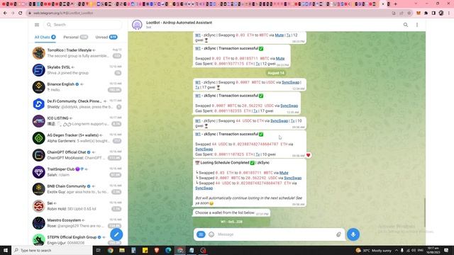 The Only Free Telegram Bot To Automate Airdrop Hunting On Zksync, Layerzero, Linea And Scroll! смотреть онлайн