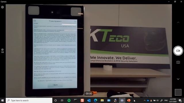 ZKTeco SpeedFace+ SF1008+ Demo for Temperature Checks & Mask-Wearing. ZKBioSecurity Software Panel смотреть онлайн