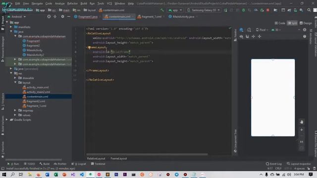 Cara pindah halaman di Android Studio untuk pemula (Activity dan Fragment Fundamental) смотреть онлайн