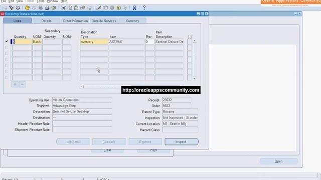 Purchase Order Receipt Delivery - Oracle Purchasing смотреть онлайн