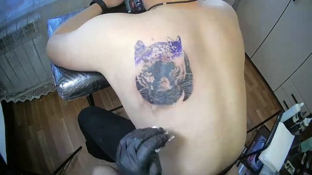tattoo time lapse - чёрная пантера смотреть онлайн