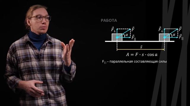 Работа сил | Физика смотреть онлайн