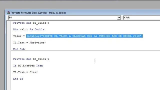 Funcion No 1: ABS Excel 2010 con Visual Basic смотреть онлайн
