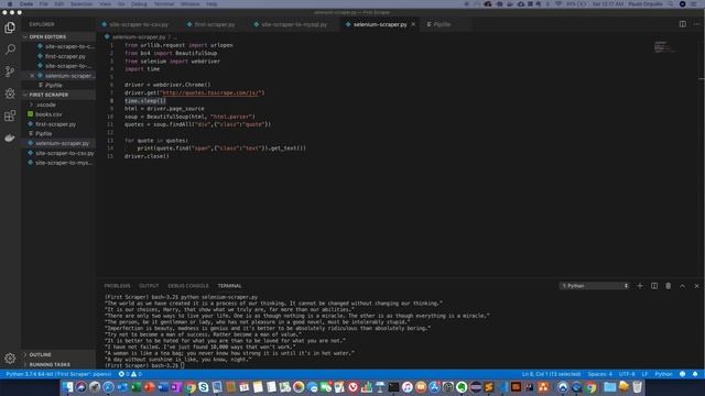 How To Get Started With Web Scraping With Python (Selenium) - Part 4 смотреть онлайн