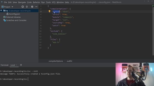 Learn TypeScript - Up and running with TypeScript config file - TypeScript tutorial смотреть онлайн