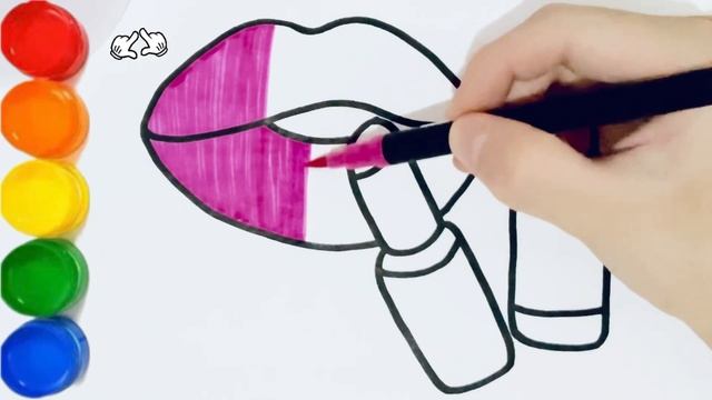 How to draw Cute lipsticks ?? // easy drawing for kids and toddlers смотреть онлайн