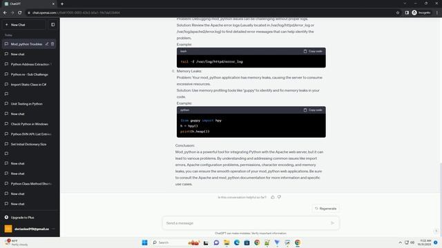 mod python problem смотреть онлайн