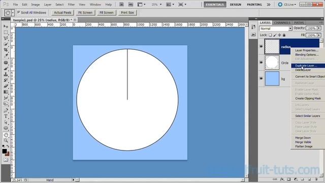 Make a Pie Chart in Photoshop using the Transform Tool смотреть онлайн