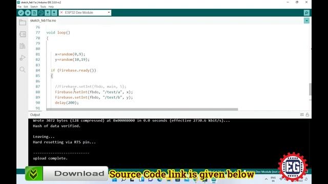 Send Real Time Data from ESP32 to Firebase смотреть онлайн