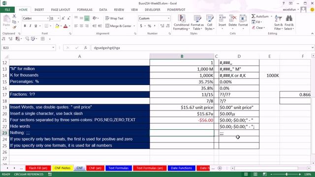 Highline Excel 2013 Class Video 30: Custom Number Formatting & Text Functions, (33 Examples) смотреть онлайн