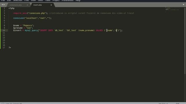 Inserarea datelor in baza de date cu PHP смотреть онлайн