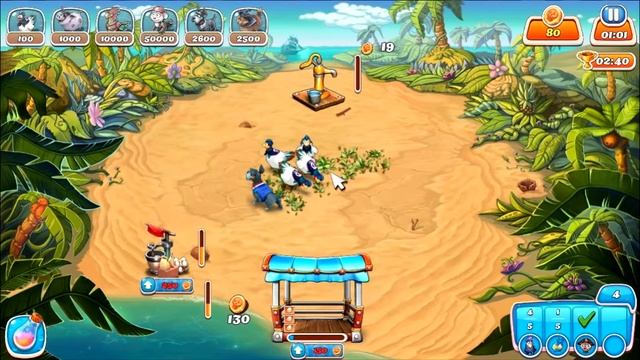 Farm Frenzy: Heave Ho only GOLD (level 4) Walkthrough gameplay Веселая ферма. Все на борт! Уровень смотреть онлайн