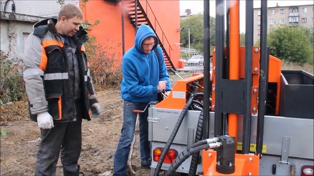 Обучение, отзыв клиента из Воронежа. Буровая установка на прицепе GBU-60L смотреть онлайн
