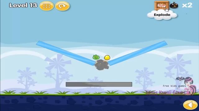 Angry Birds Bomb Bird Skill Game Walkthroug Levels 1-20 смотреть онлайн