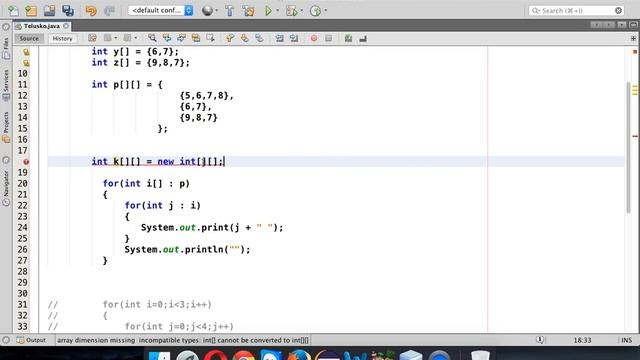 6.12 Jagged Array in Java смотреть онлайн