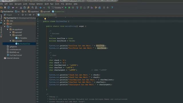 Tutorial #6 - boolean und char - JAVA Anfänger смотреть онлайн