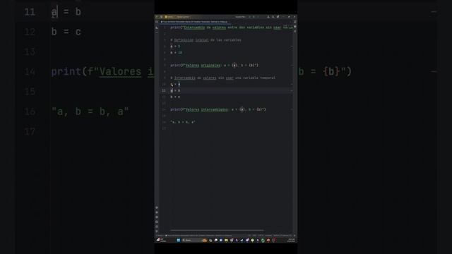 Truco de Python: Intercambia Valores Sin Variables Temporales | Optimiza tu Código смотреть онлайн