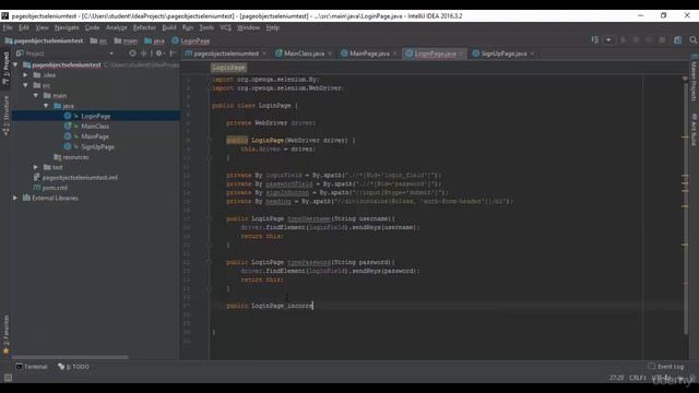 65 - Selenium WebDriver Java - классы LoginPage на примере GitHub смотреть онлайн
