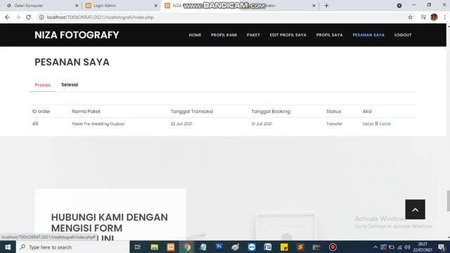 Source code Booking jasa Studio Fotografi berbasis website - PHP Native смотреть онлайн