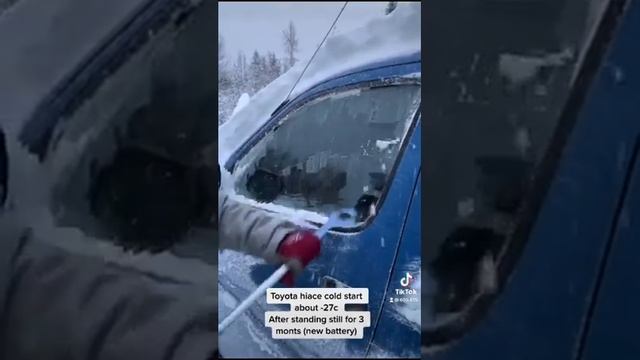Toyota Hiace Cold Start -27c / -16.6f смотреть онлайн