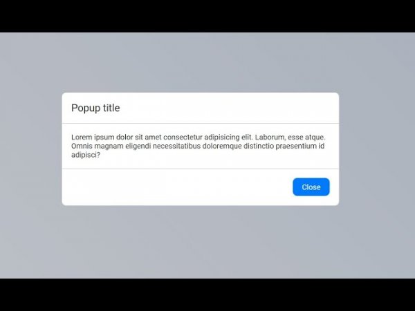 Всплывающее окно на чистом CSS