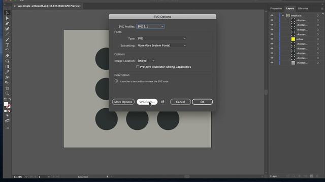 Export SVG code from Adobe Illustrator to HTML смотреть онлайн