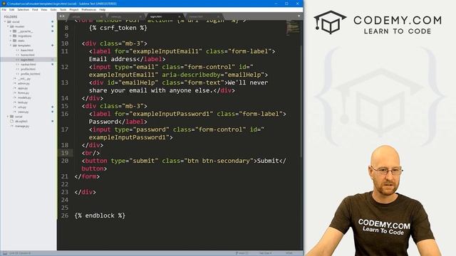 Logging in and Logging Out - Django Wednesdays Twitter #9 смотреть онлайн