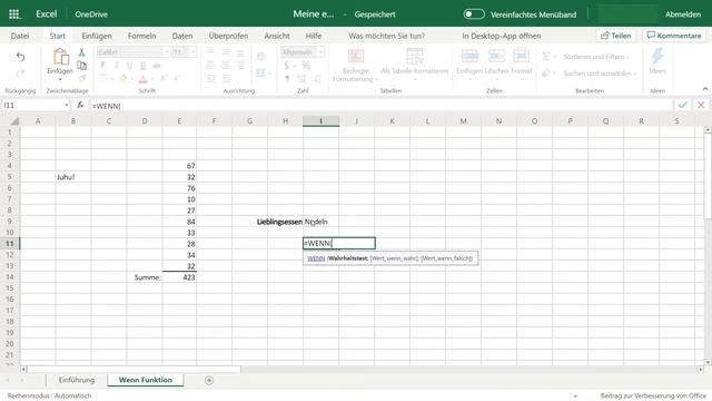 Wenn Funktion - Excel Online Tutorial смотреть онлайн