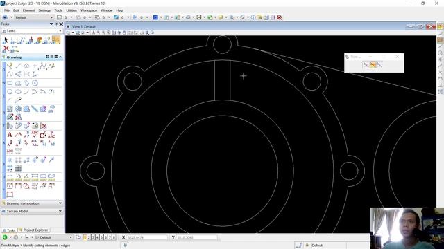 Microstation v8 Basic 2D Mechanical Drawing Tutorial For Beginner смотреть онлайн