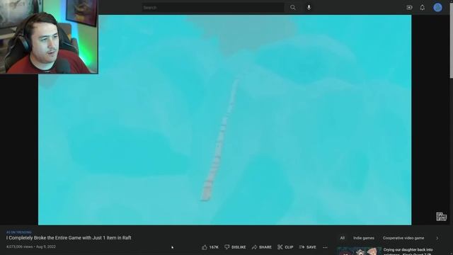 Raft Game Completionist Reacts to Let's Game It Out Breaking the Game смотреть онлайн