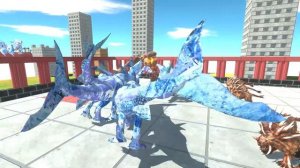 Team ICE DINOSAURS x ZILLA VS Team LAVA KING KONG x RODAN x COLOSSAL TITAN in LAVA ARENA - ARBS