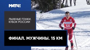 Лыжные гонки. Кубок России. Финал. Мужчины. 15 км
