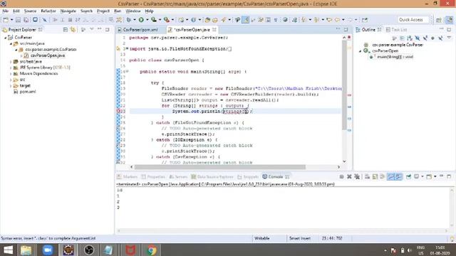 Parsing CSV files in Java using OpenCSV in 5 mins смотреть онлайн