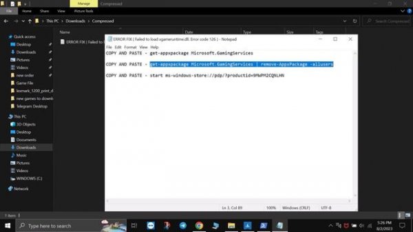 How to Fix Error Code 126 (Failed to load xgameruntime.dll. Error code :126)