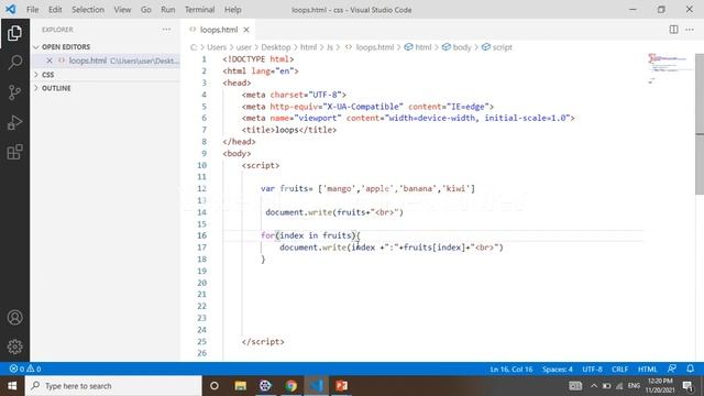 For of loop in JavaScript | For in loop in JavaScript Telugu |Loops in JavaScript |JavaScript loop смотреть онлайн