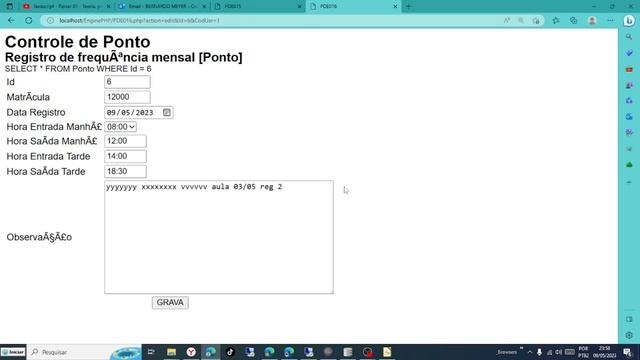 Curso de PHP 047 - Edição de registro e montagem do SQL Update смотреть онлайн