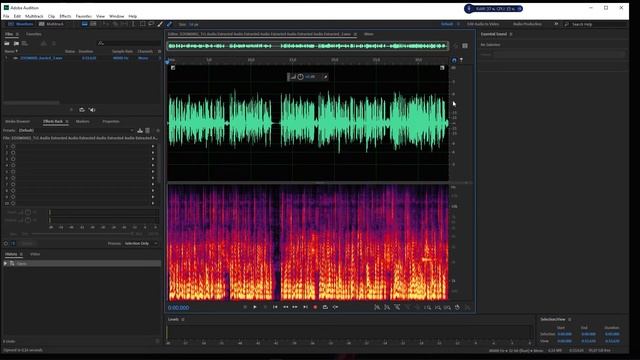 Как убрать звуковой артифакт из аудио клипа в Adobe Audition смотреть онлайн